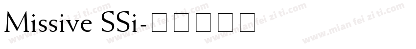 Missive SSi字体转换